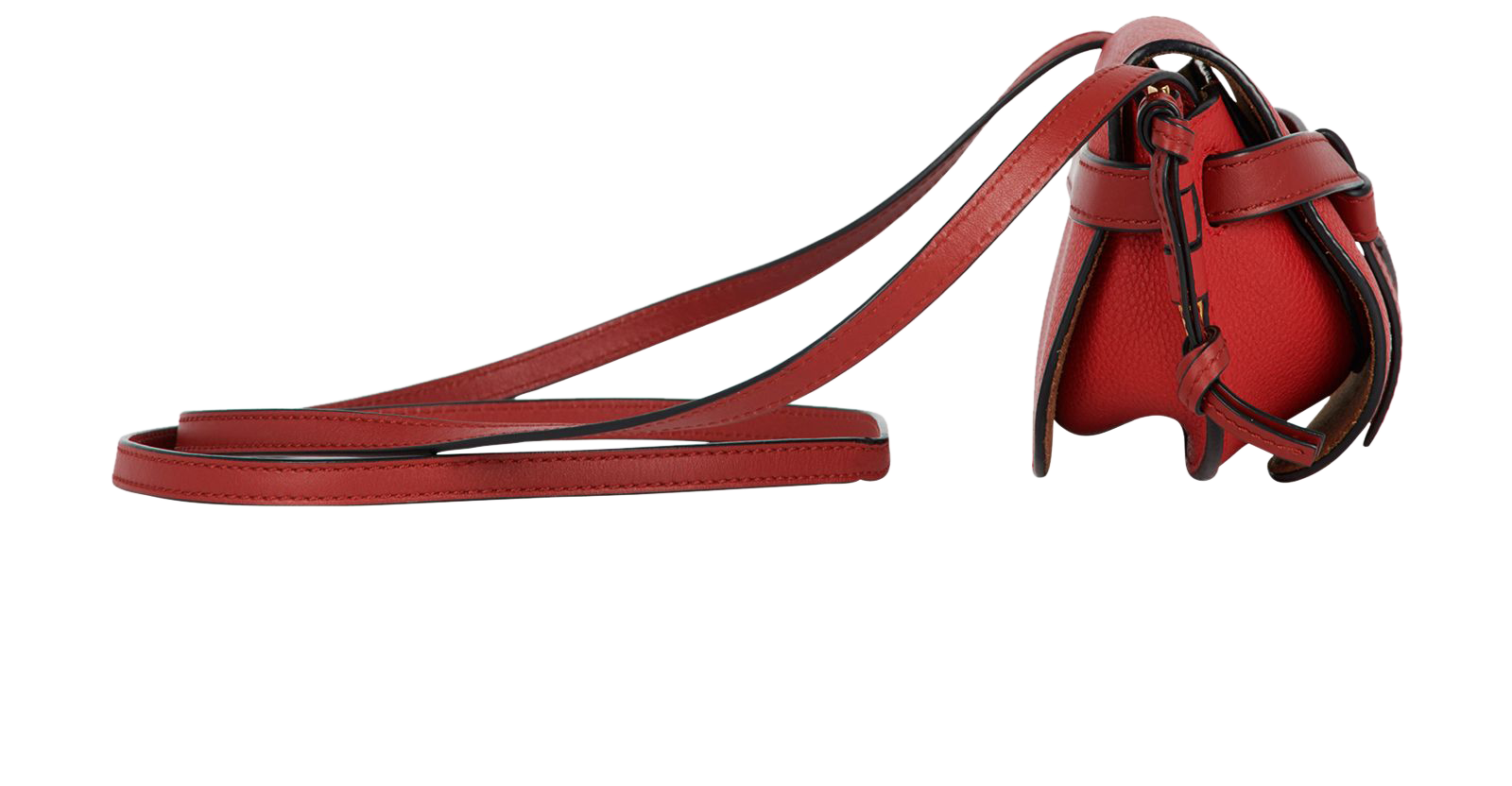 Mini Gate Crossbody, &pound;550, Handbags, Red, Leather, Side view